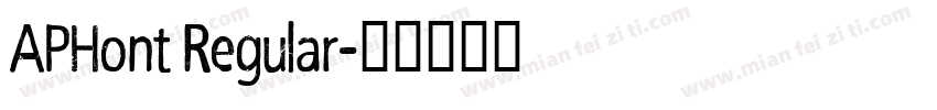 APHont Regular字体转换
